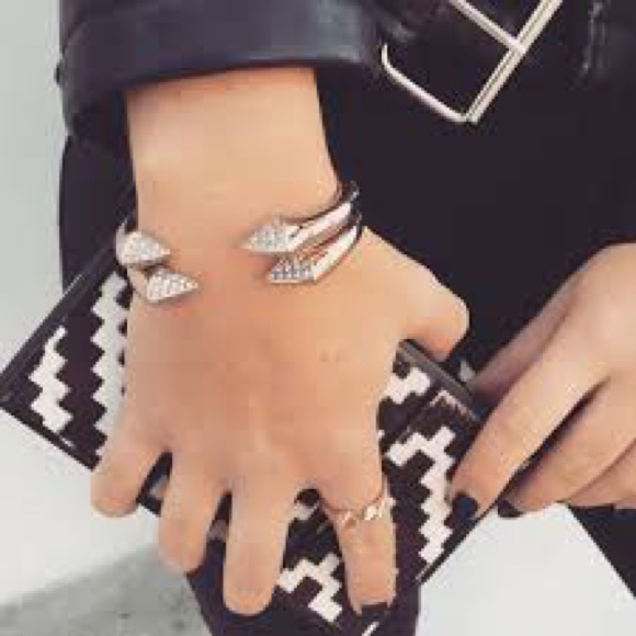 Melinda Maria Sloane Pave CZ Cuff bracelet - Picture 10 of 10